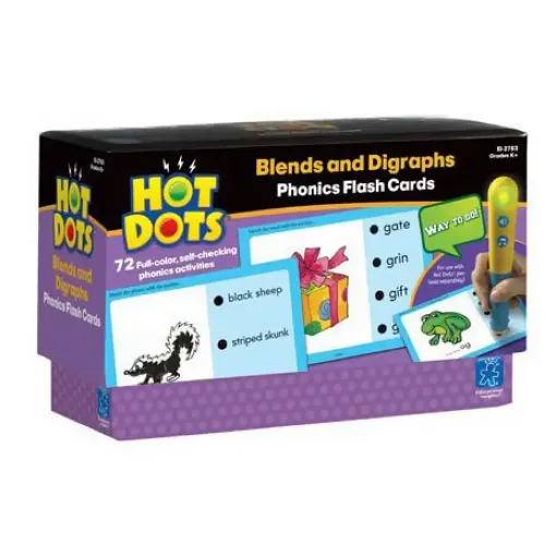Picture of Hot Dots Phonics Flash Cards Blends & Digraphs