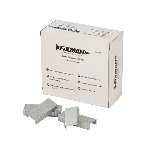 Picture of Fixman Desk Staples 24/6  (12 x 6mm))