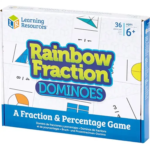 Picture of  Dominoes  ; Rainbow Fraction Game