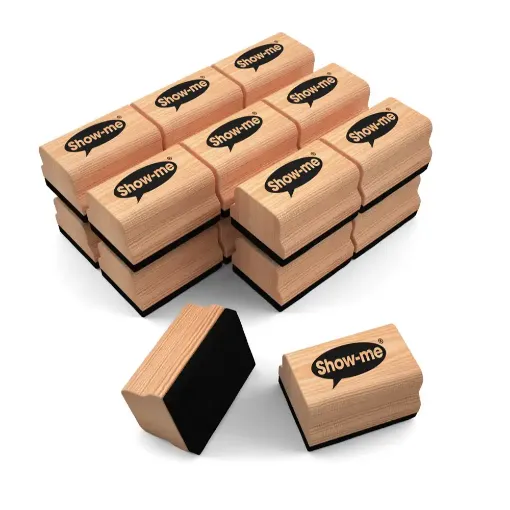 Picture of Show Me Mini Wood Handle Erasers (Box of 30)