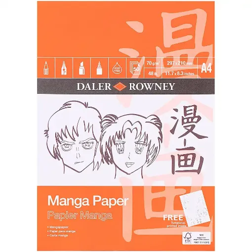 Picture of A4 Manga Pad 70g 50 Sheets
