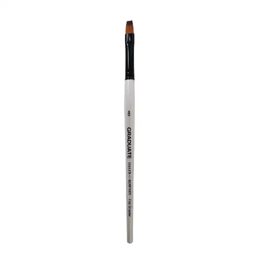 Picture of Daler Rowney Graduate Synthetic Short Handle Flat Shader Brush Size 8
