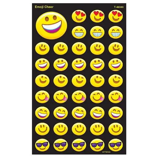 Picture of Emoji Cheer Supershapes Stickers 