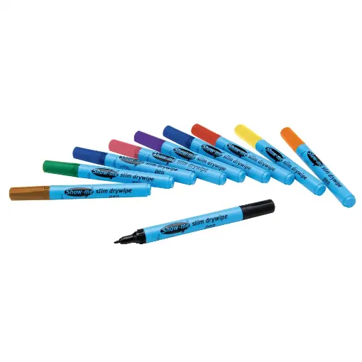 Picture of Show Me Fine Mini Markers Assorted Colours (Pack of 10)