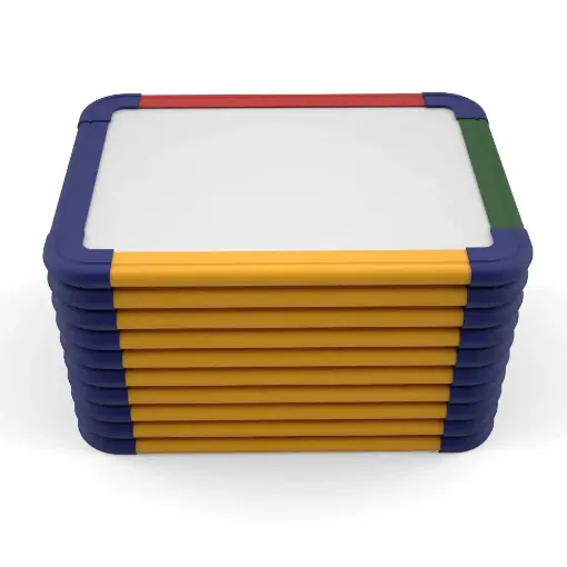 Picture of Show Me A4 Plain Drywipe Boards Framed (Pack of 10)