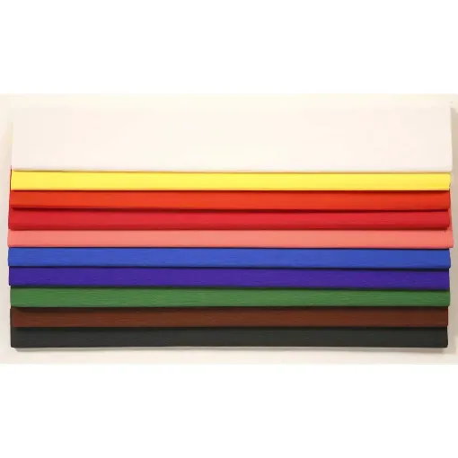 Picture of Crepe Paper 10 Sheets Assorted Colours