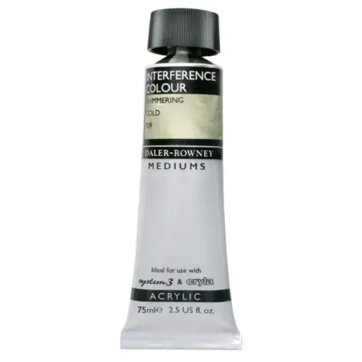 Picture of Daler Rowney Interference Shimmering Gold 75ml