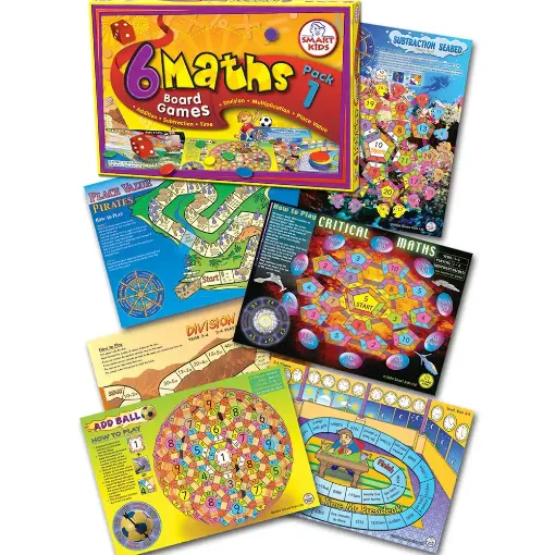 Picture of 6 Maths Board Games