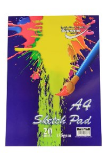Picture of A4 Block Sketchpad 135g 20 Sheets
