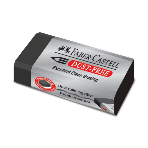 Picture of Faber Castell Dust Free Eraser - Black Single 