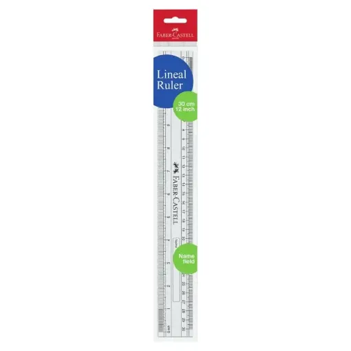 Picture of Faber Castell Plastic Lineal Ruler - 30cm 