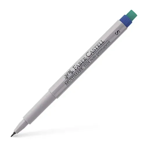 Picture of Faber Castell Multimark Non-Permanent Fine Marker Blue