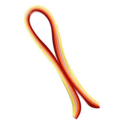 Picture of Quilling Strips Assorted Reds & Yellows 100 pack
