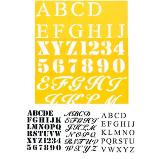 Picture of Stencil 3 Pack / 3 Fonts
