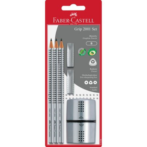 Picture of Faber Castell Grip Graphite B Pencil Set 