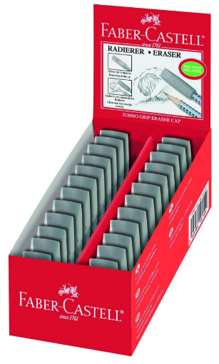 Picture of Faber Castell Jumbo Grip Eraser Caps (Box of 24)