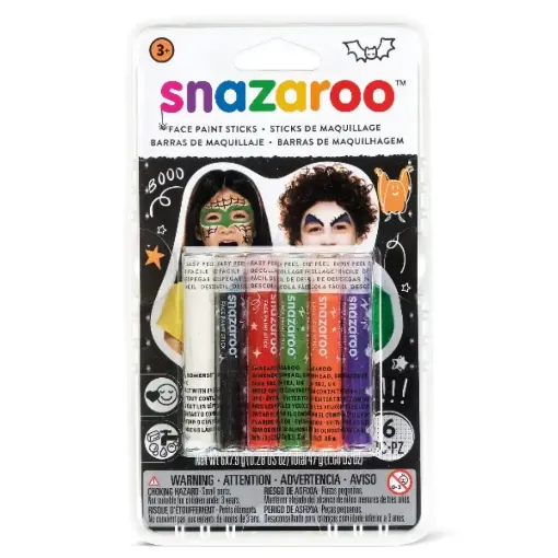 Picture of Snazaroo Face Painting Kit Halloween (Set of 6 Sticks)