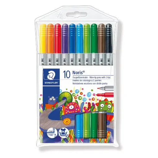 Picture of Staedtler Norris Double Ended Fibre Tips Pack of 10