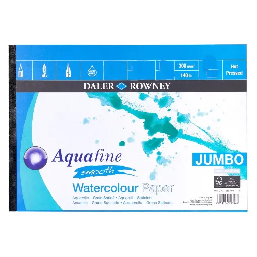 Picture of Daler Rowney Aquafine Watercolour Smooth Paper 50x70cm Pack of 25
