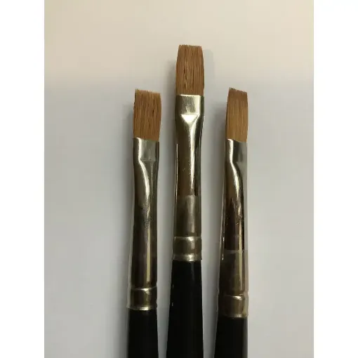 Picture of Richard Oliver 701F Series Flat Synthetic Brush 3mm Set of 12