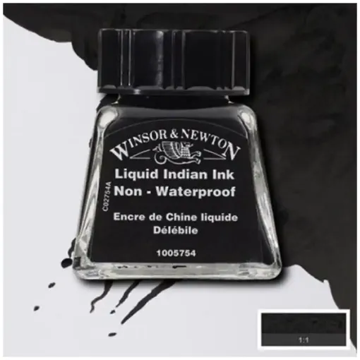Picture of Winsor & Newton Liquid Black Indian Ink Range