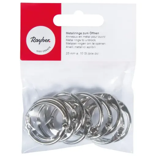 Picture of Metal Rings to Open, 25mm Inside Pack of 10