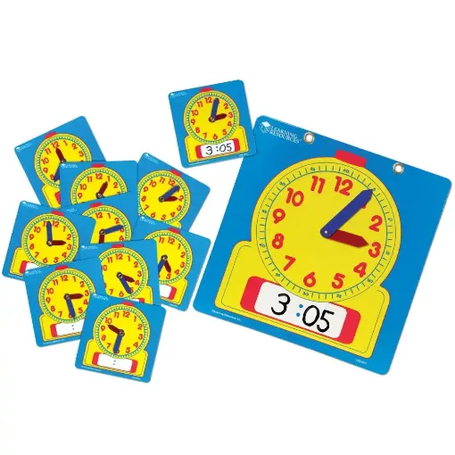 Picture of Write & Wipe Off Classroom Clock Set 
