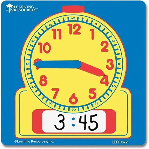 Picture of Write on Wipe off Demonstration Clock  