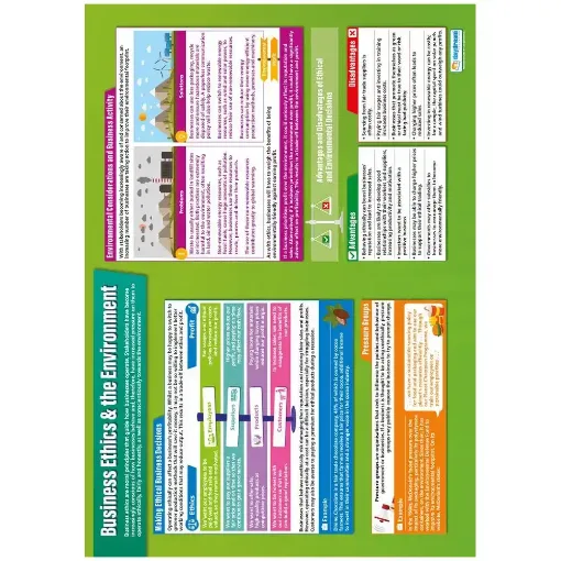 Picture of Business Ethics and the Environment Gloss Daydream Wallchart