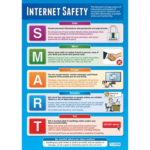 Picture of Internet Safety Laminated Wallchart