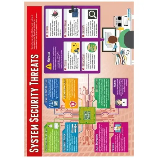 Picture of System Security Threats Laminated Wallchart