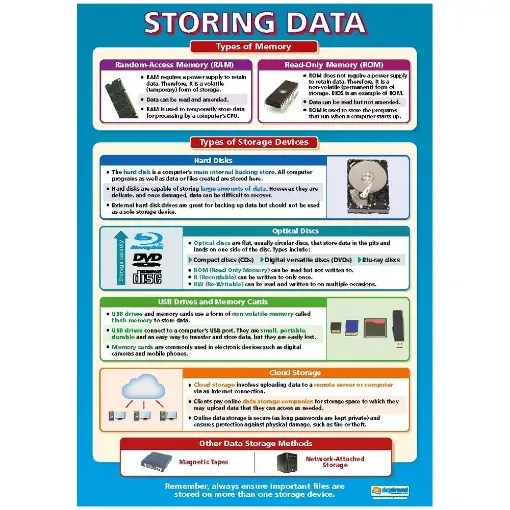 Picture of Storing Data Wallchart