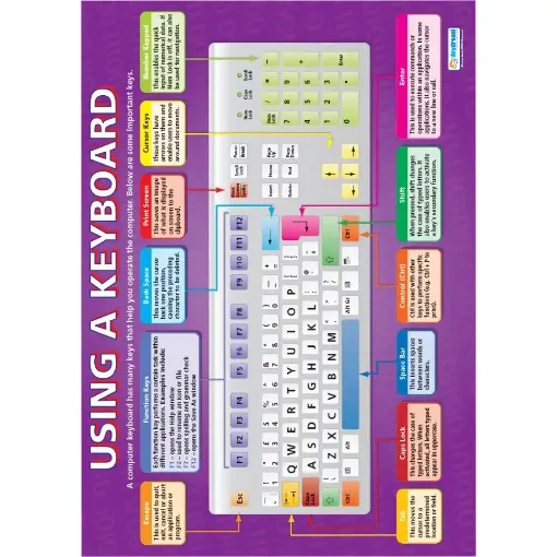 Picture of Using a Keyboard Laminated Wallchart