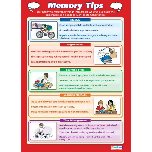 Picture of Memory Tips Laminated Wallchart