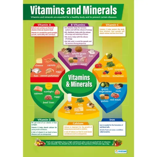 Picture of Vitamins and Minerals Wallchart