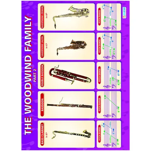 Picture of Woodwind Family Part 2 Laminated Wallchart