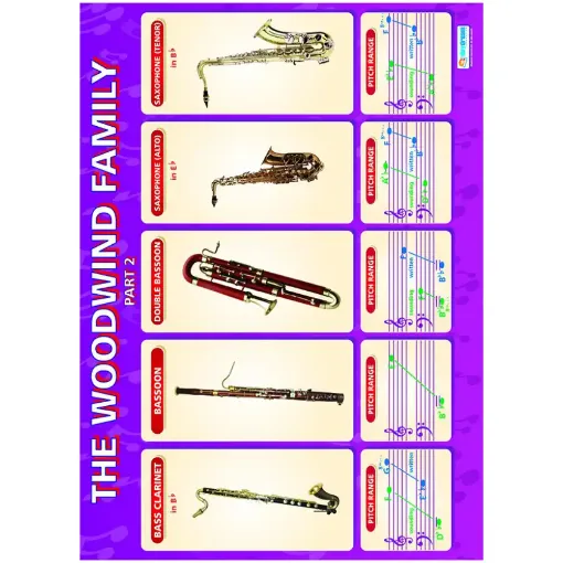 Picture of Woodwind Family Part 2 Gloss Daydream Wallchart