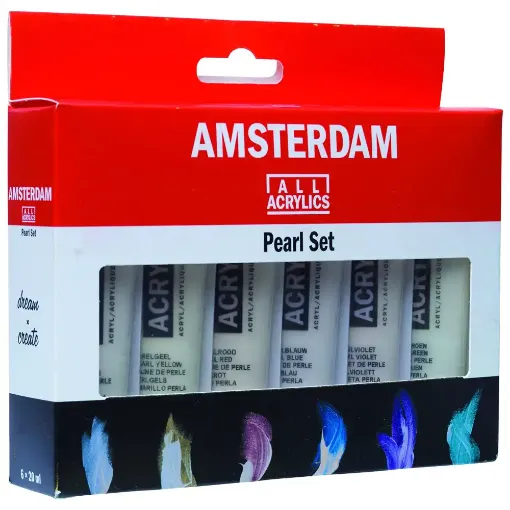 Picture of Amsterdam Standard Series Acrylic Paint Pearl 6x20ml Set