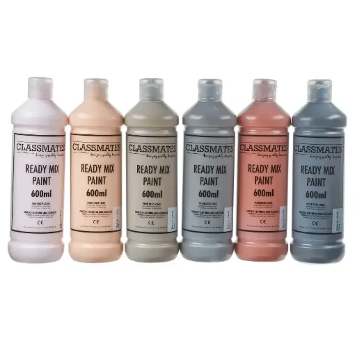 Picture of Classmates Ready Mixed Paint Skin Tones 6x600ml