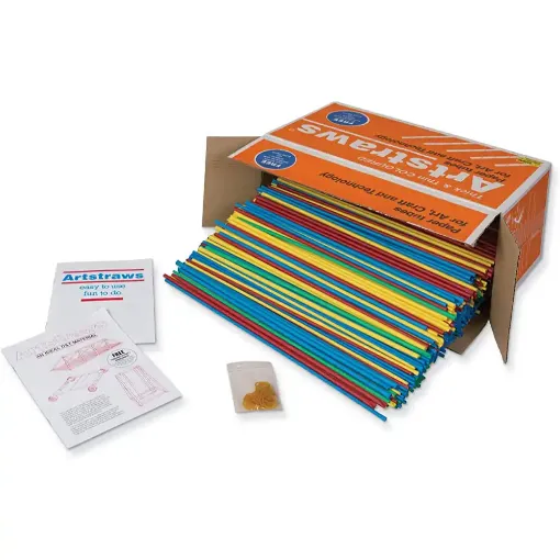Picture of Art Straws Class Pack Thick and Thin Coloured