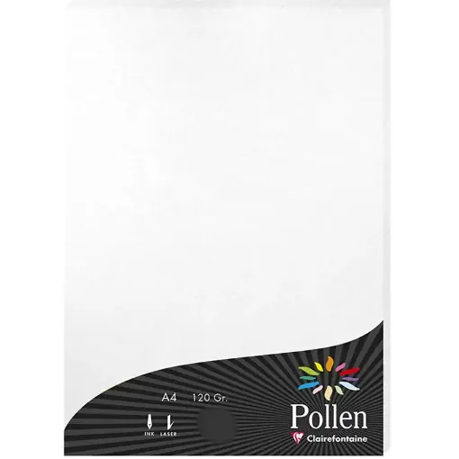 Picture of ‎Clairefontaine Pollen Paper A4 White (25 Sheets)