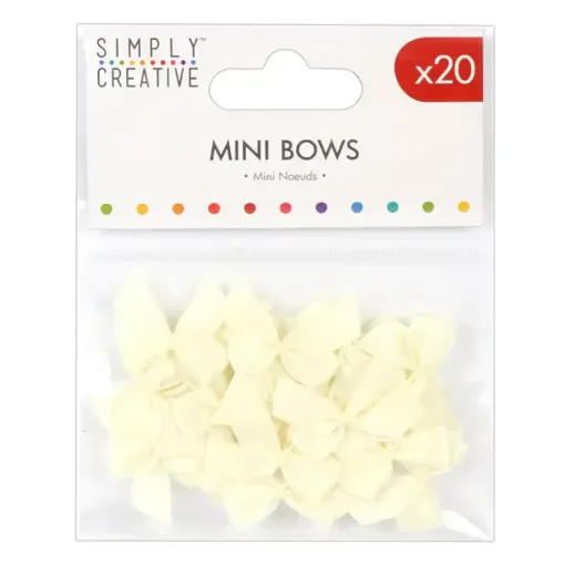 Picture of Simply Creative Mini Bows - Ivory