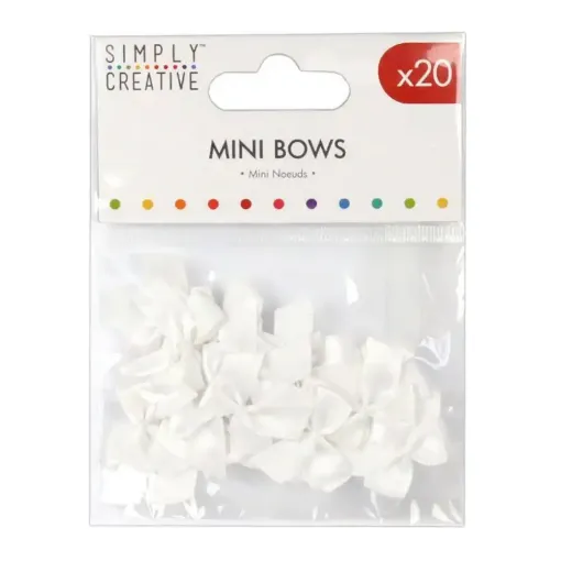 Picture of Simply Creative Mini Bows - White