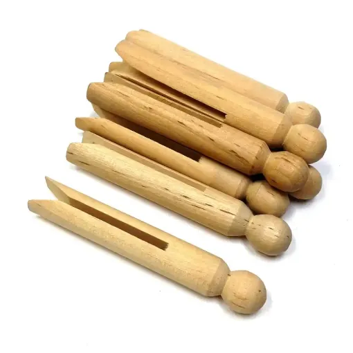 Picture of Natural Dolly Pegs 9.5cm - Promo