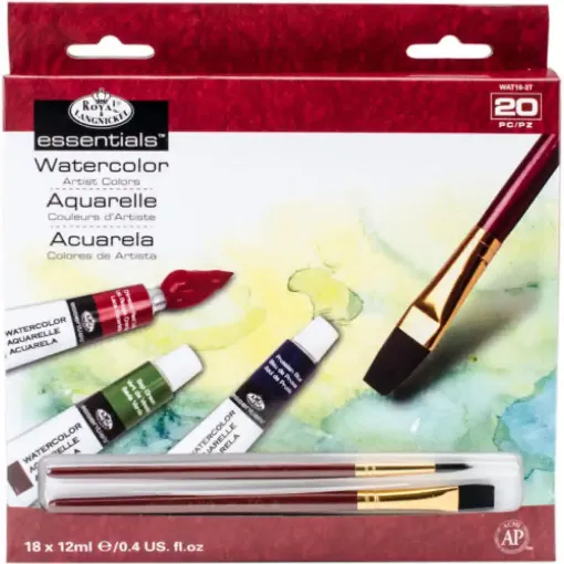 Picture of R&L Watercolour Set of 18 Assorted with Brushes