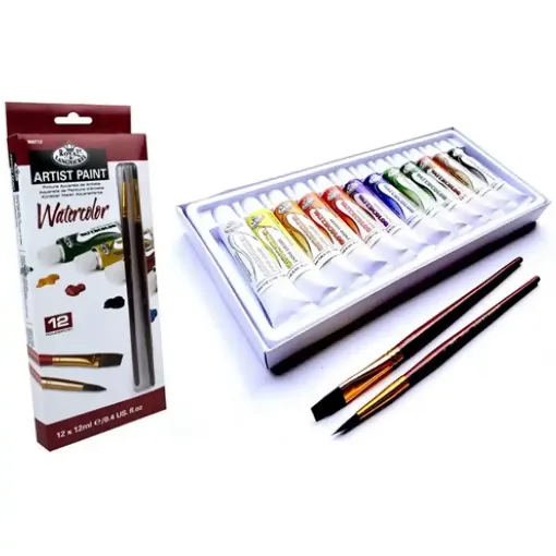 Picture of R&L Watercolour Tubes with Brush 12 Pack
