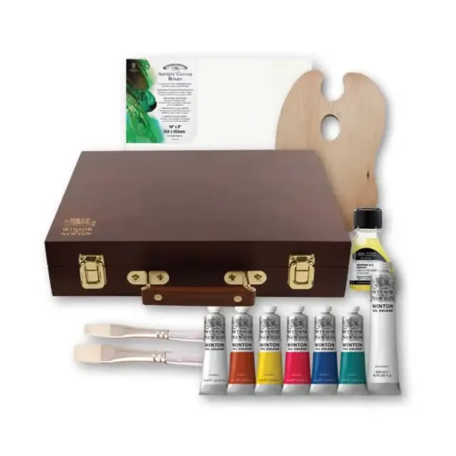 Picture of W&N Winton Oil Colour Heritage Wooden Box Set