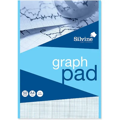 Picture of Silvine Graph Pad 1.5.10mm A4 90gsm 50pg