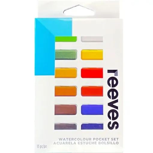 Picture of Reeves Watercolour Tablet Pocket Set & Brush Case