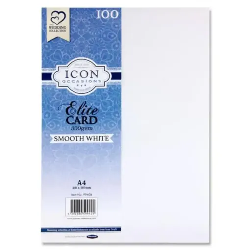 Picture of A4 300g Smooth Card White 100 Sheets
